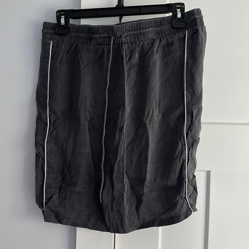 Gray Joe, fresh, soft satin skirt